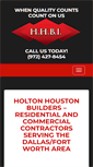Mobile Screenshot of holtonhoustonbuilders.com